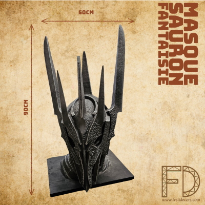 Statue argent de Sauron