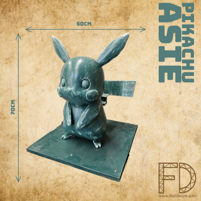 Statue vert-de-gris — Pikachu