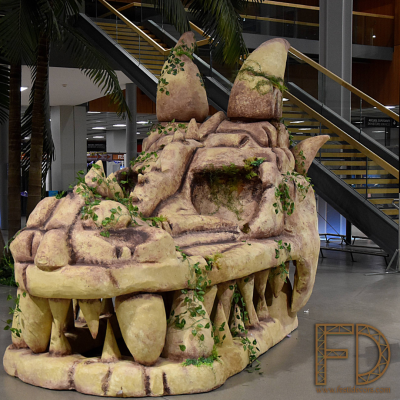 Crâne de dragon en polystyrène
