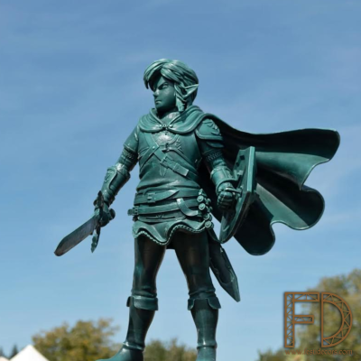 Statue vert-de-gris — Link