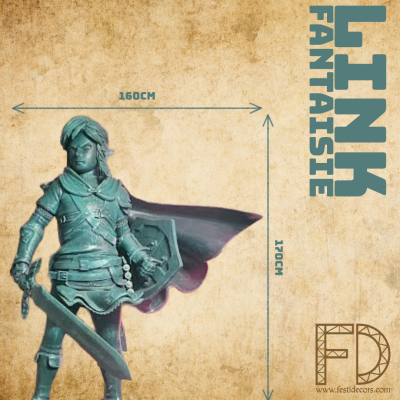 Statue vert-de-gris — Link