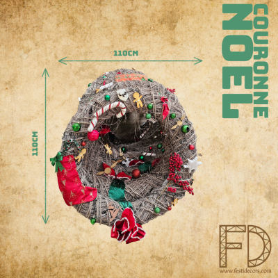 Couronne de Noël de porte