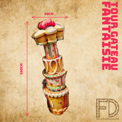 Colonne polystyrène gâteaux